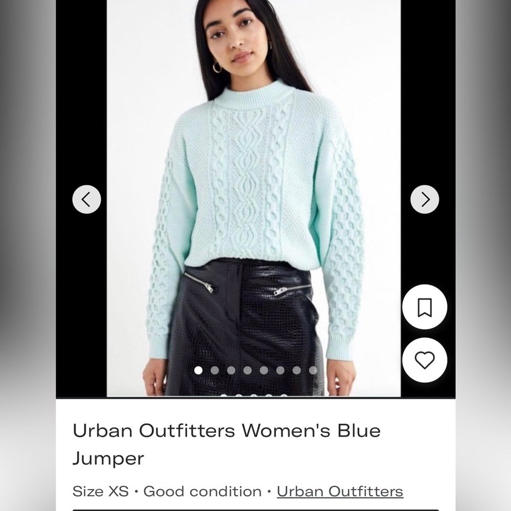 Urban Outfitters Women's Blue Jumper